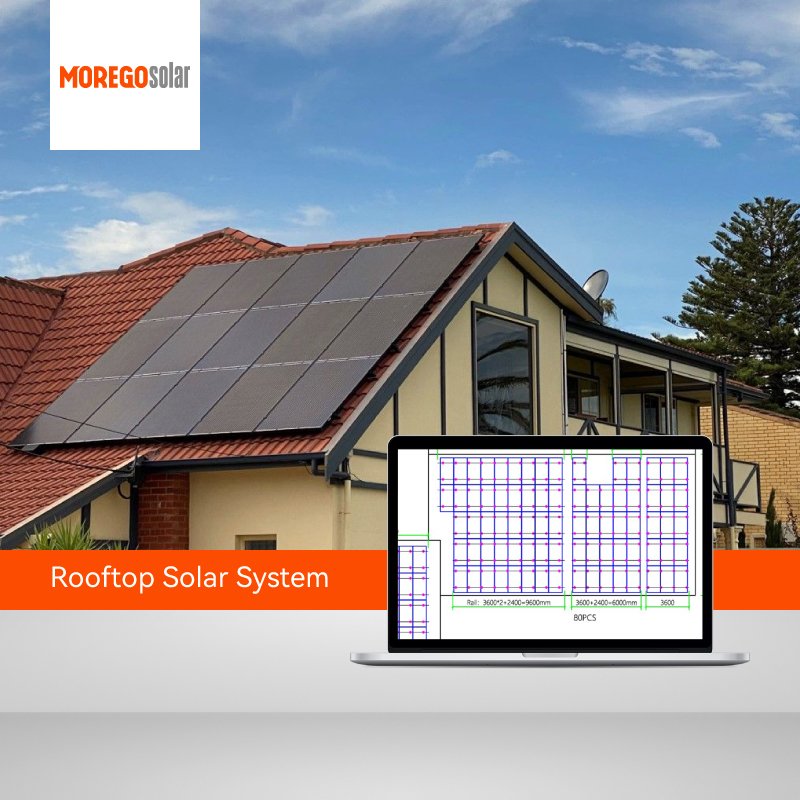 Moregosolar supply tier 1 Longi JA Trina solar panel system 10KW solar panel project system with 10000 watt solar inverter