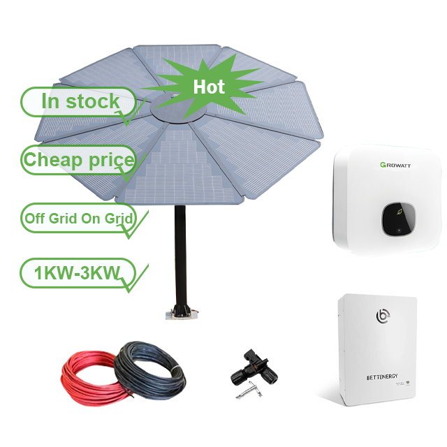 1kw 2kw 3kw 5kw 10kw Sunflower Small House Complete MPPT Solar Power Products Solar Panel Solar Power System