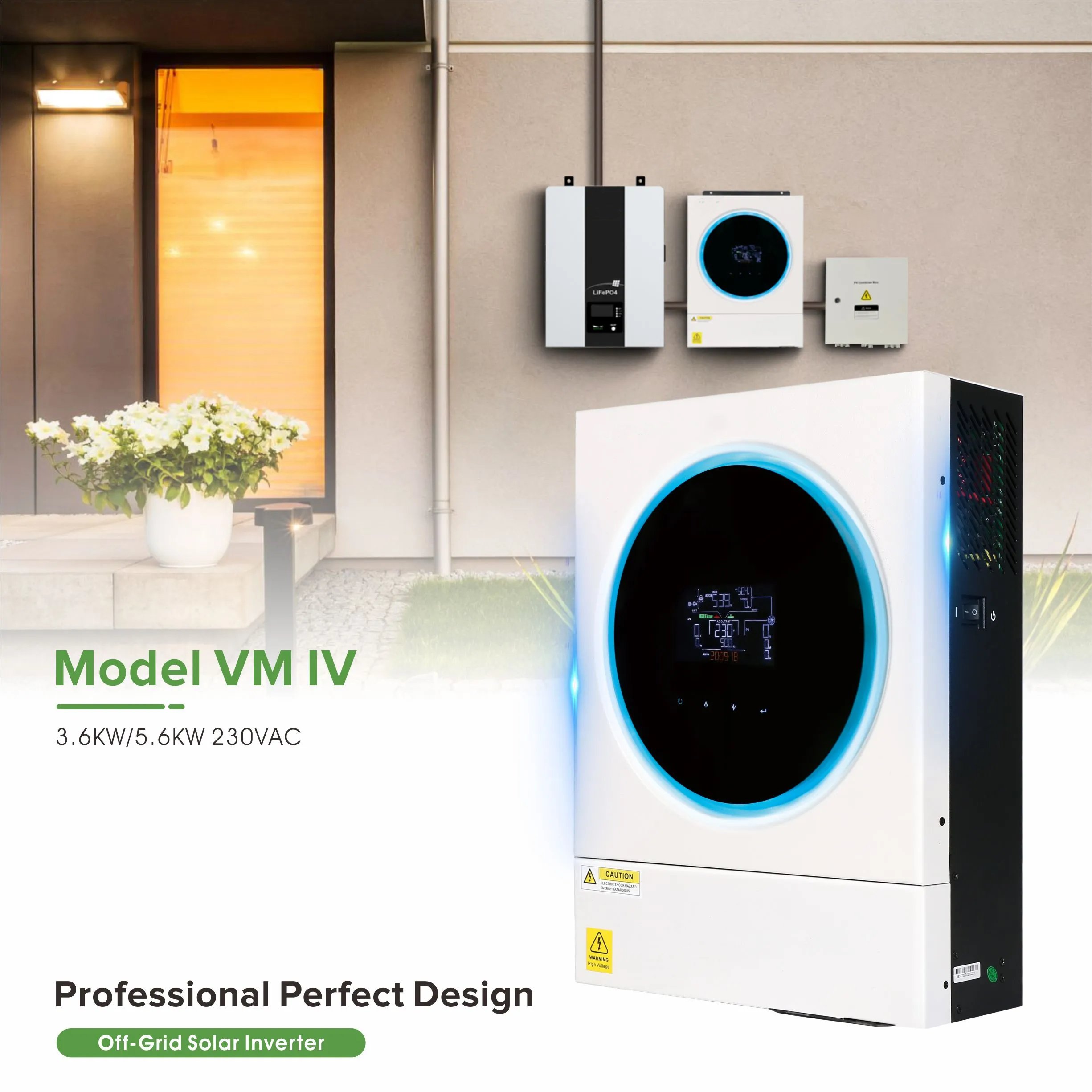 Factory 3.6KW 5.6KW Off Grid Hybrid 24Vdc 3600W 48Vdc 5600W Solar Inverter with Max 120A MPPT