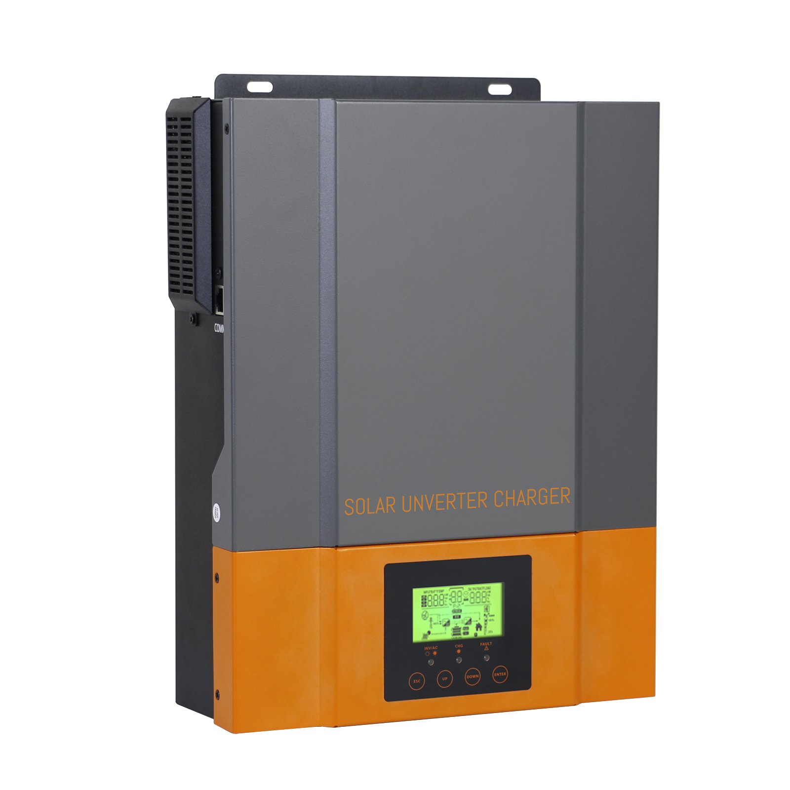 PowMr 2.4KW 24V 220V Built in MPPT 80A Charge Controller Pure Sine Wave Hybrid Solar Inverter