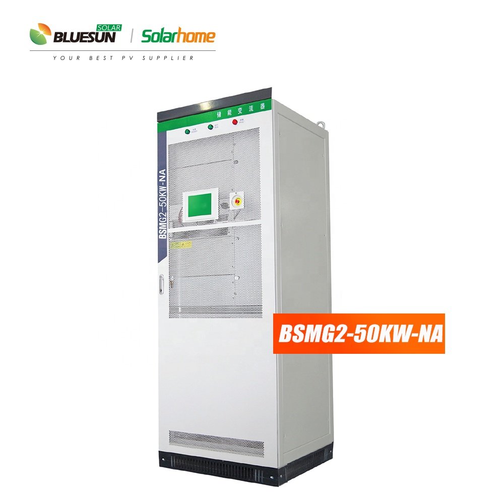 Bluesun solar power hybrid inverter 30kw 50kw 100kw 150kw on off grid solar inverter with built in transformer