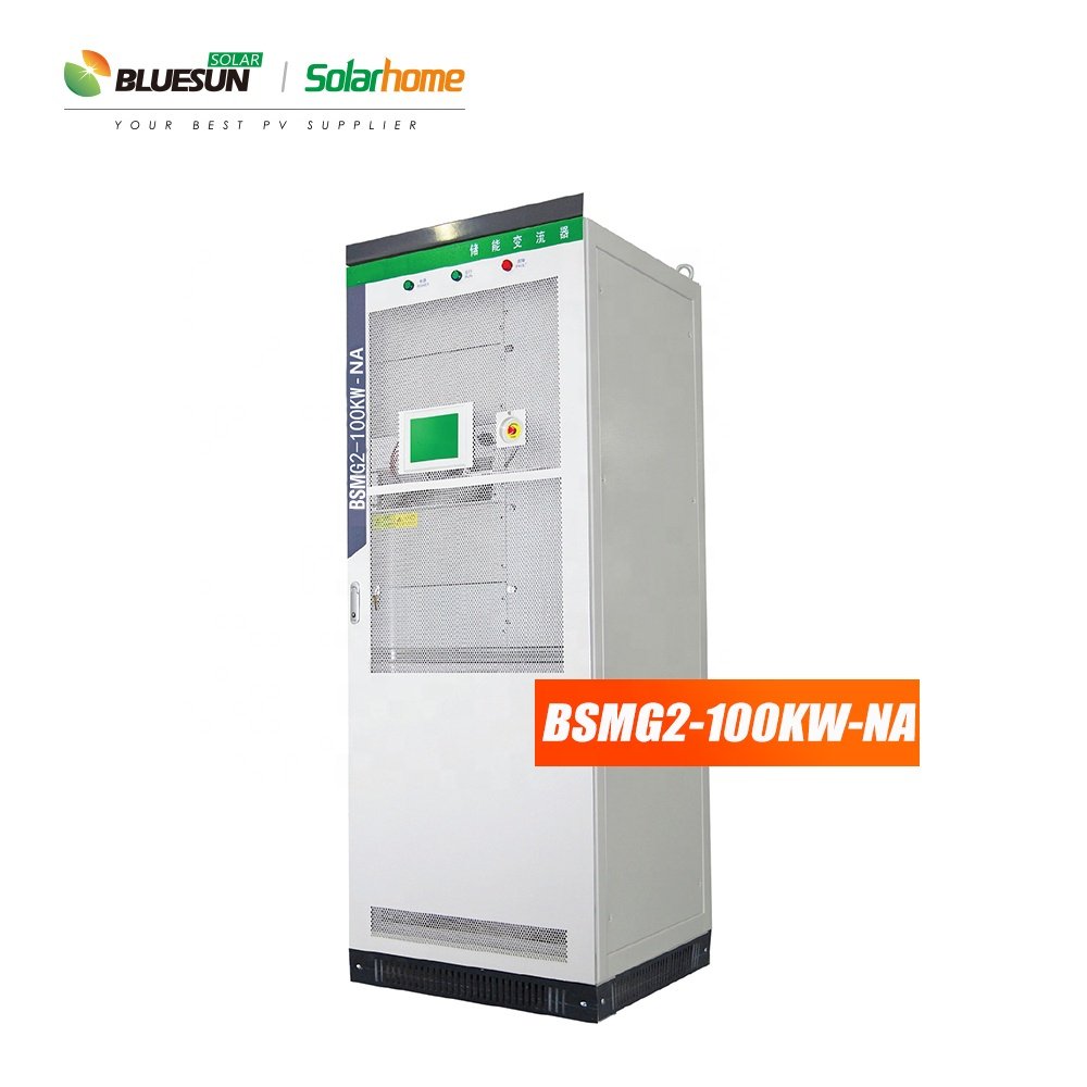 Bluesun solar power hybrid inverter 30kw 50kw 100kw 150kw on off grid solar inverter with built in transformer