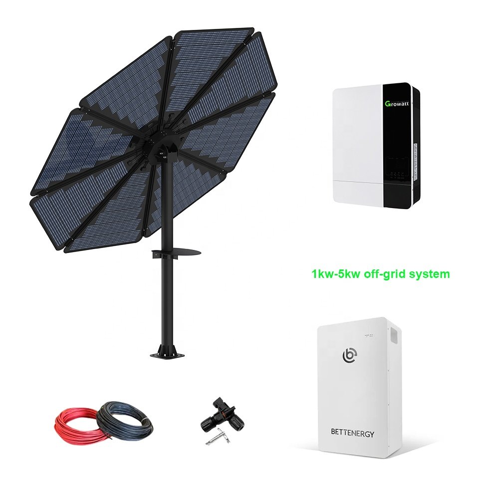 Hot Sale Outdoor Sunflower MPPT 1000 Watt Complete Solar Flower System for Home Photovoltaic Solar System