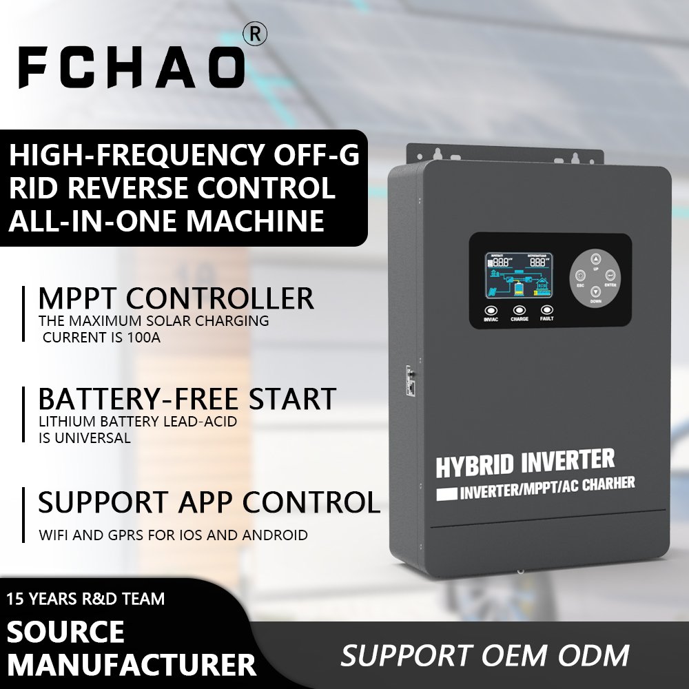 FCHAO 3600W 5600W 6200W 48V 230V 50/60HZ Inverter For Household Appliances Off-Grid Solar Inverter