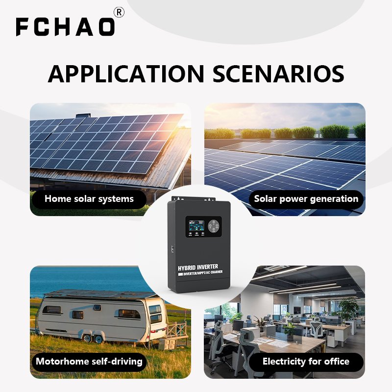 FCHAO 3600W 5600W 6200W 48V 230V 50/60HZ Inverter For Household Appliances Off-Grid Solar Inverter