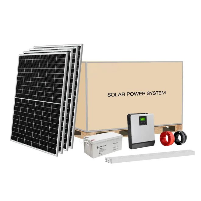 Inverter Outdoor Hybrid Solar Power System and Battery All in One Solar System 10KW 15KW 20KW Wooden Box Lithium Ion Battery
