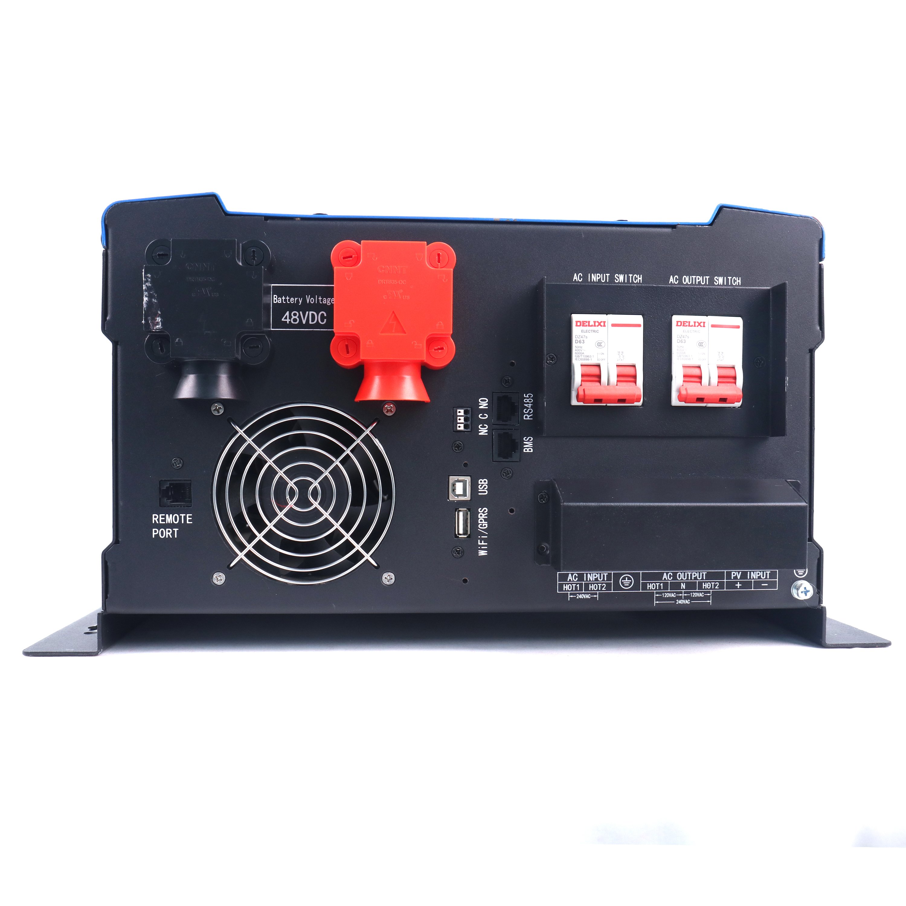 Low frequency solar inverter 48VDC off-grid energy storage 6kw hybrid inverter AC output