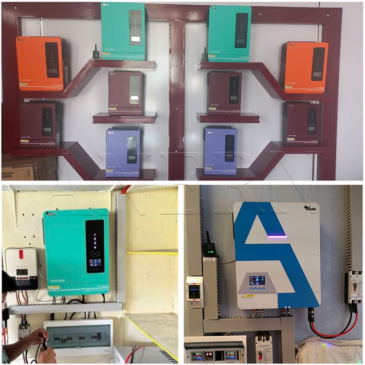 Anern 5kw 6kw mppt hybrid solar inverter