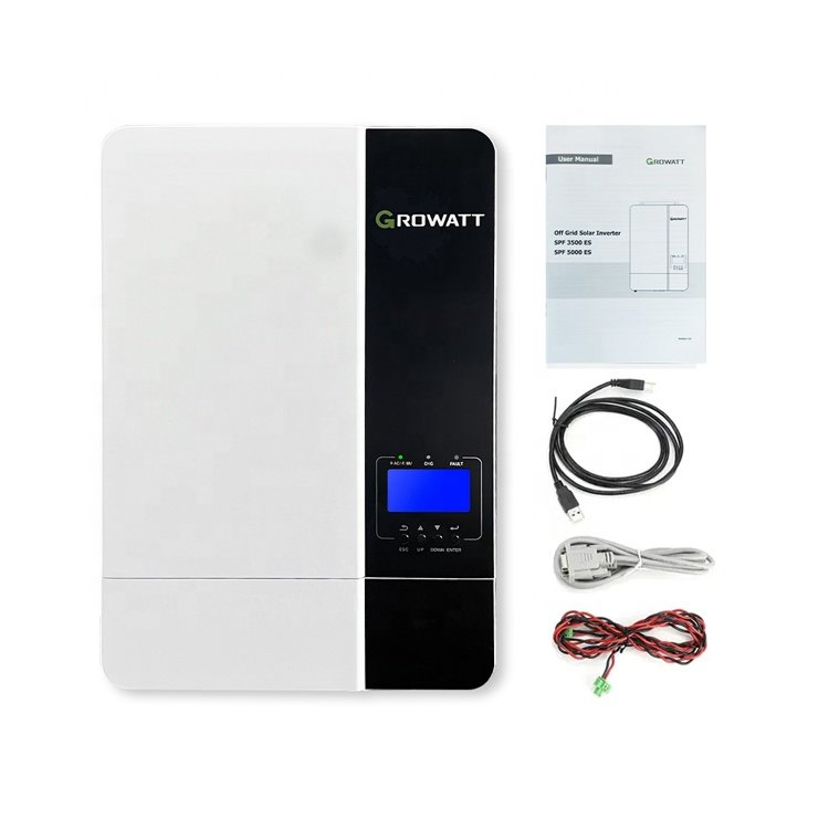 Promotion Growatt SPF 5000ES 5kw 48v Off Grid Hybrid Solar Inverter 5kw Solar Energy System