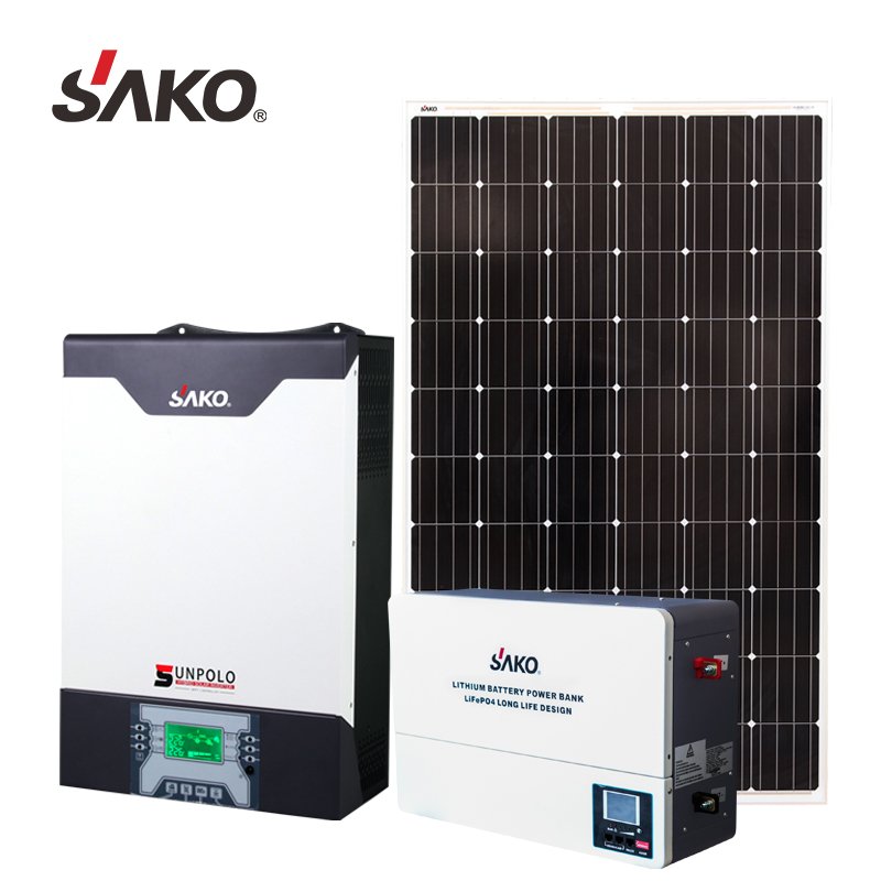 High Efficient Sako Sunpolo 3kw 5kw On Off Grid MPPT hybrid Solar Inverter for home solar system