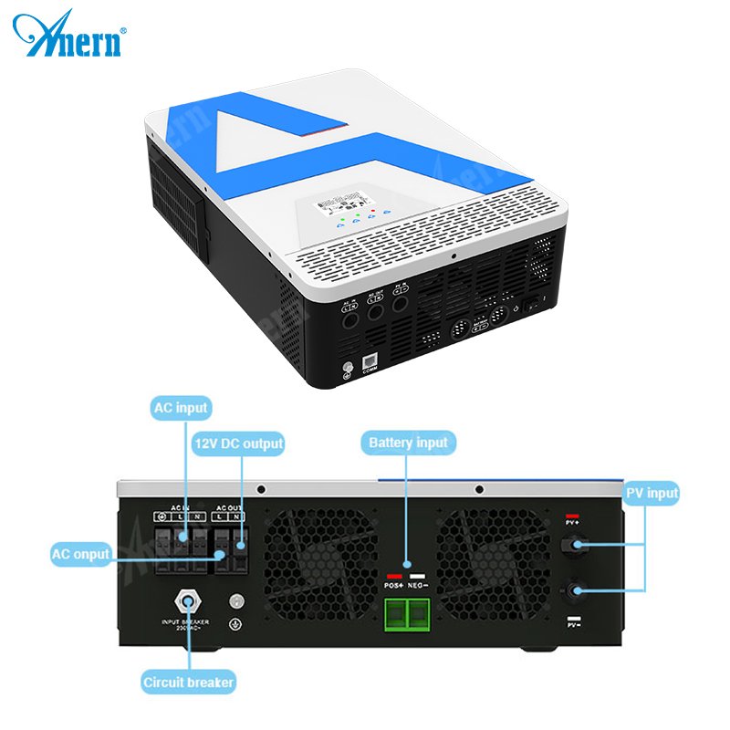Guangzhou 48v dc 400v ac inverter hybrid solar inverter 2kw