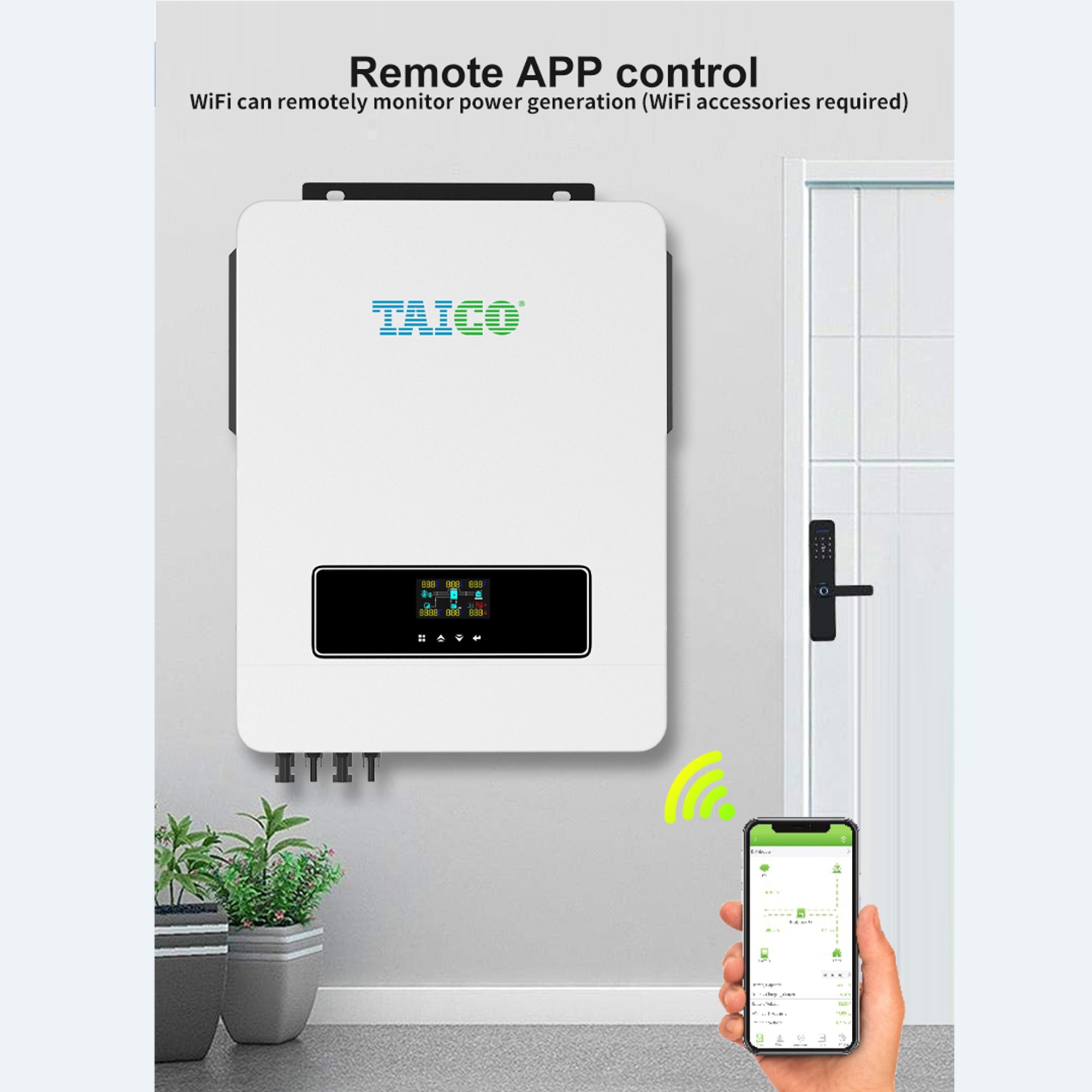 TAICO MPPT built-in residential 48V solar inverter off grid 5.5kw hybrid solar inverter for home