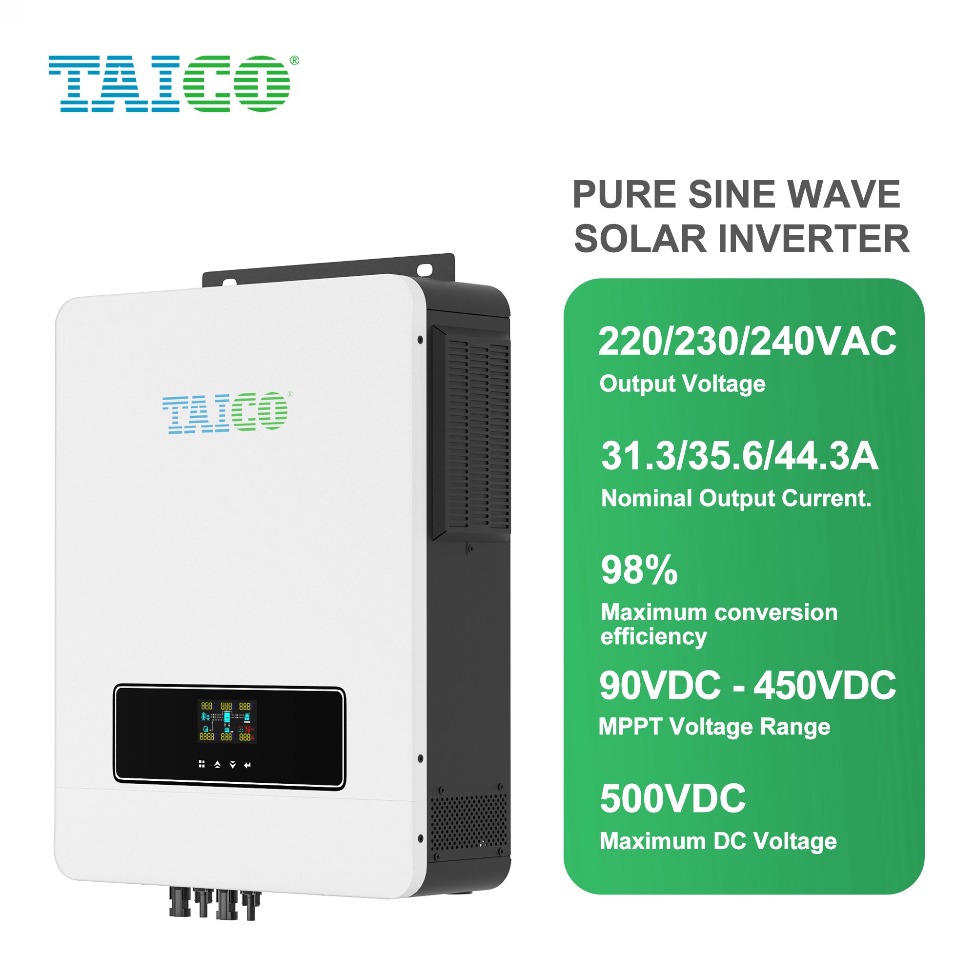 TAICO MPPT built-in residential 48V solar inverter off grid 5.5kw hybrid solar inverter for home