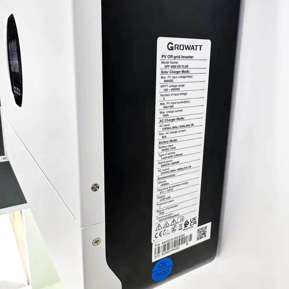 Growatt New solar energy Product Low Frequency 6Kw Off Grid Inverter Spf 6000Es Plus Single Phase 48VDC solar Inverters