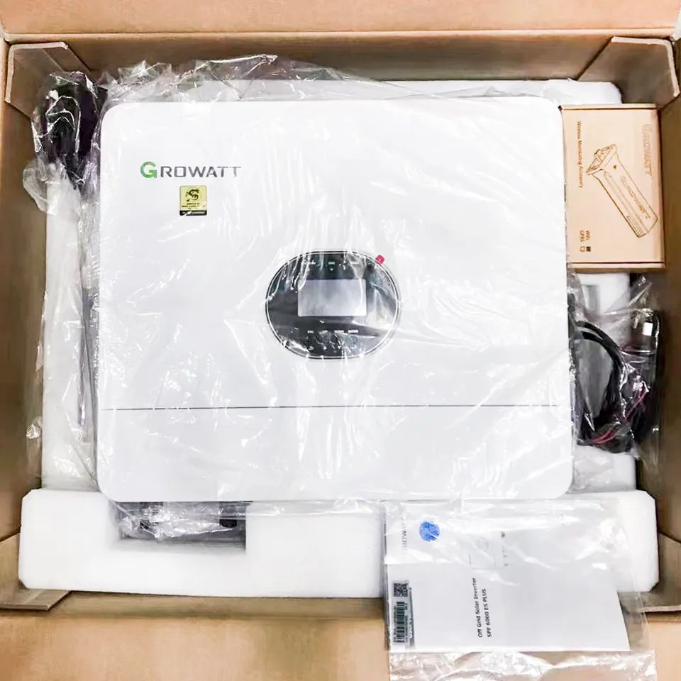Growatt New solar energy Product Low Frequency 6Kw Off Grid Inverter Spf 6000Es Plus Single Phase 48VDC solar Inverters