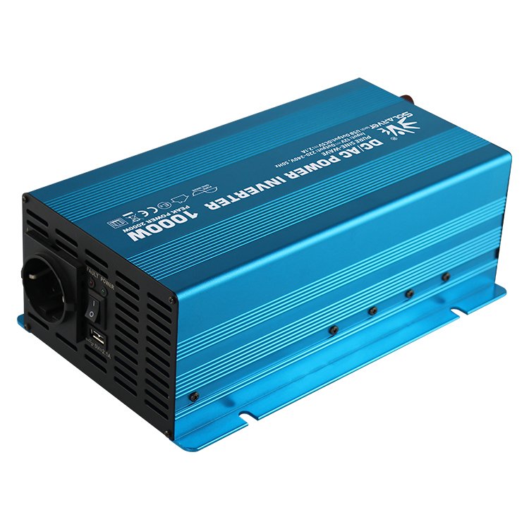 Power inverter 1000W pure sine wave dc 12v/24v to ac off grid solar inverter used RV/yacht/home/outdoor