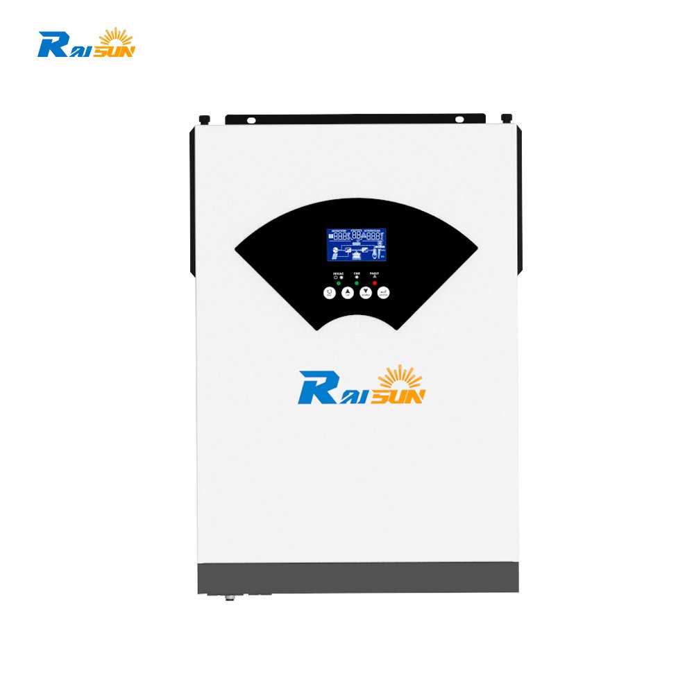 Raisun factory 5.5KW MPPT 100A PV 220V 48V 5500W Parallel 12pcs 3 Phase Hybrid Solar inverter for solar energy system