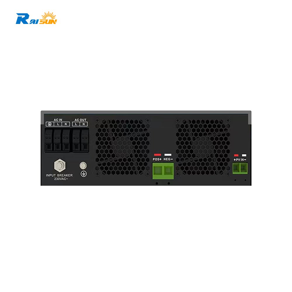 Raisun factory 5.5KW MPPT 100A PV 220V 48V 5500W Parallel 12pcs 3 Phase Hybrid Solar inverter for solar energy system