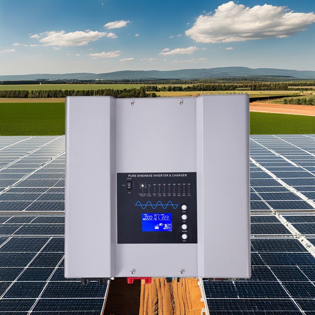 24V/48V/96VDC Hybrid Solar Inverter 5kw Pure Sine Wave LCD Display Wifi Remote Single/Dual AC Output 60Hz Frequency MPPT