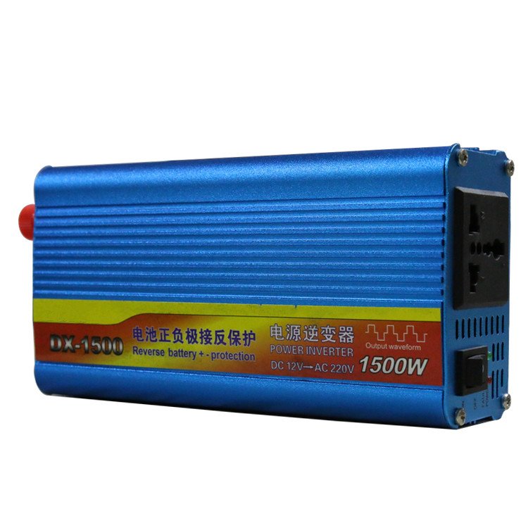 Solar Inverter DC 12V 24V AC 110V 220V 1500W Modified Sine Wave Inverter with Reverse Polarity Protection