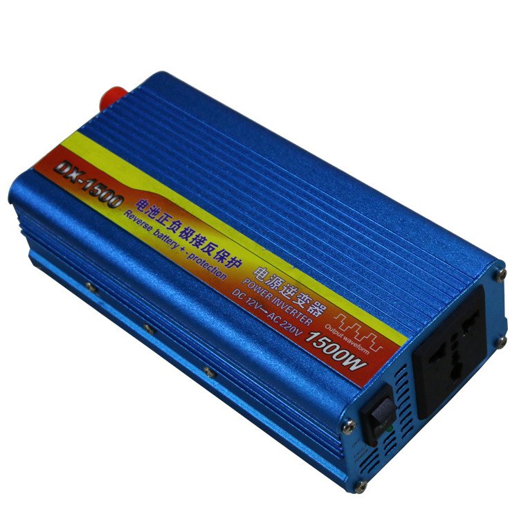 Solar Inverter DC 12V 24V AC 110V 220V 1500W Modified Sine Wave Inverter with Reverse Polarity Protection