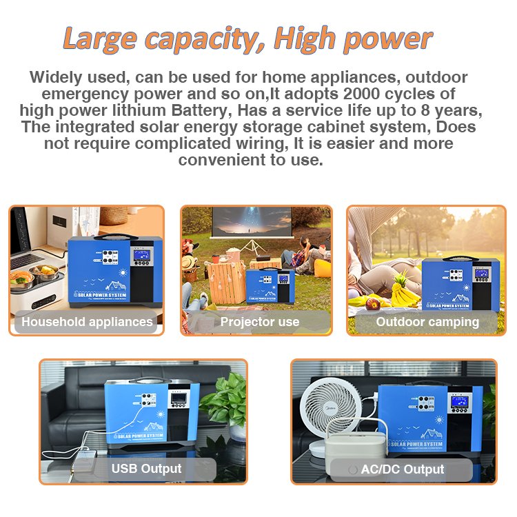 Anern 500W 1000W best portable solar inverter generator for home