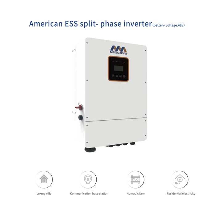 Megarevo USA Stock Megarevo Inverter split phase inverter 120v 240v split phase hybrid solar inverter