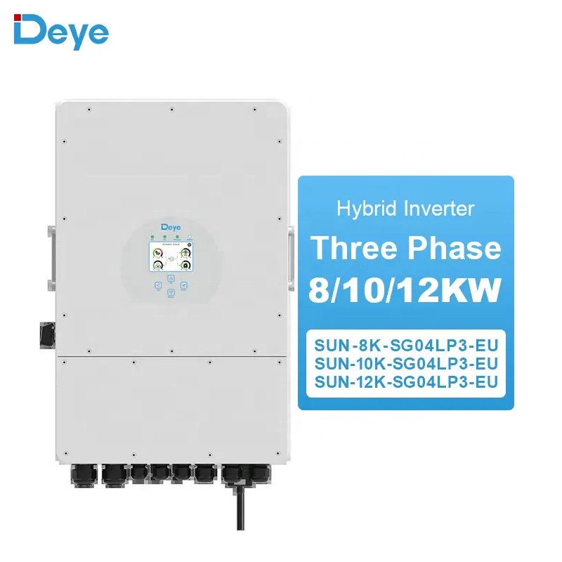 Deye Best price 12kw 10kw 8kw 5kw 3.6kw Eu version 3 Phase solar inverter for home system 8000w 10kw 12000w