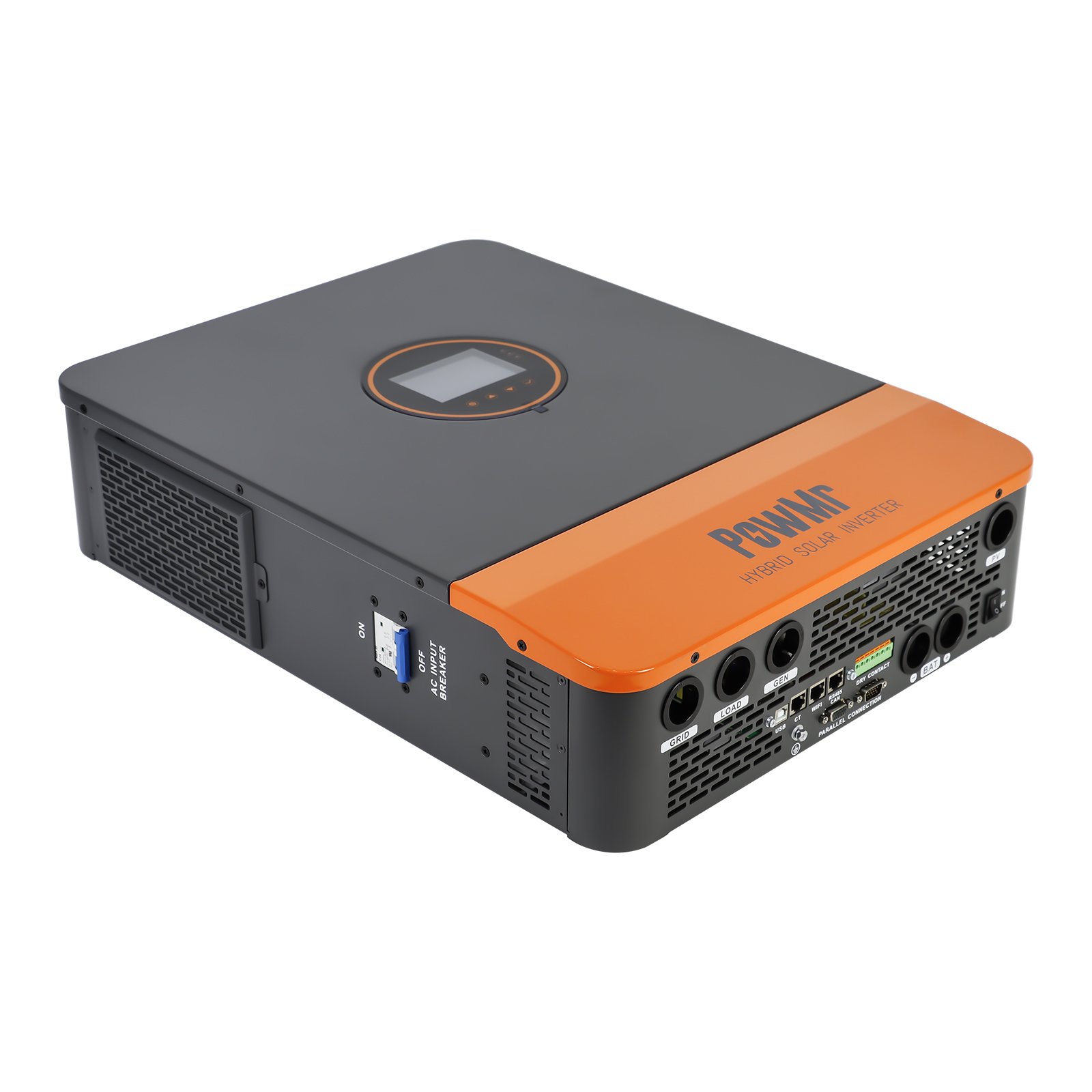 Powmr 6.5KW Off/on grid Solar Inverter 48V 230Vac Support Parallel MPPT Split Phase Hybrid Solar Inverter