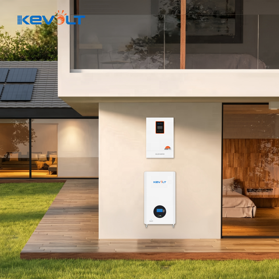 KEVOLT Off Grid Inverter 5kW Single Phase Power Inverter 220V MPPT Frequency Pure Sine Wave Hybrid Solar Inverter