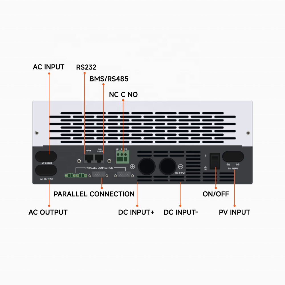 KEVOLT Off Grid Inverter 5kW Single Phase Power Inverter 220V MPPT Frequency Pure Sine Wave Hybrid Solar Inverter