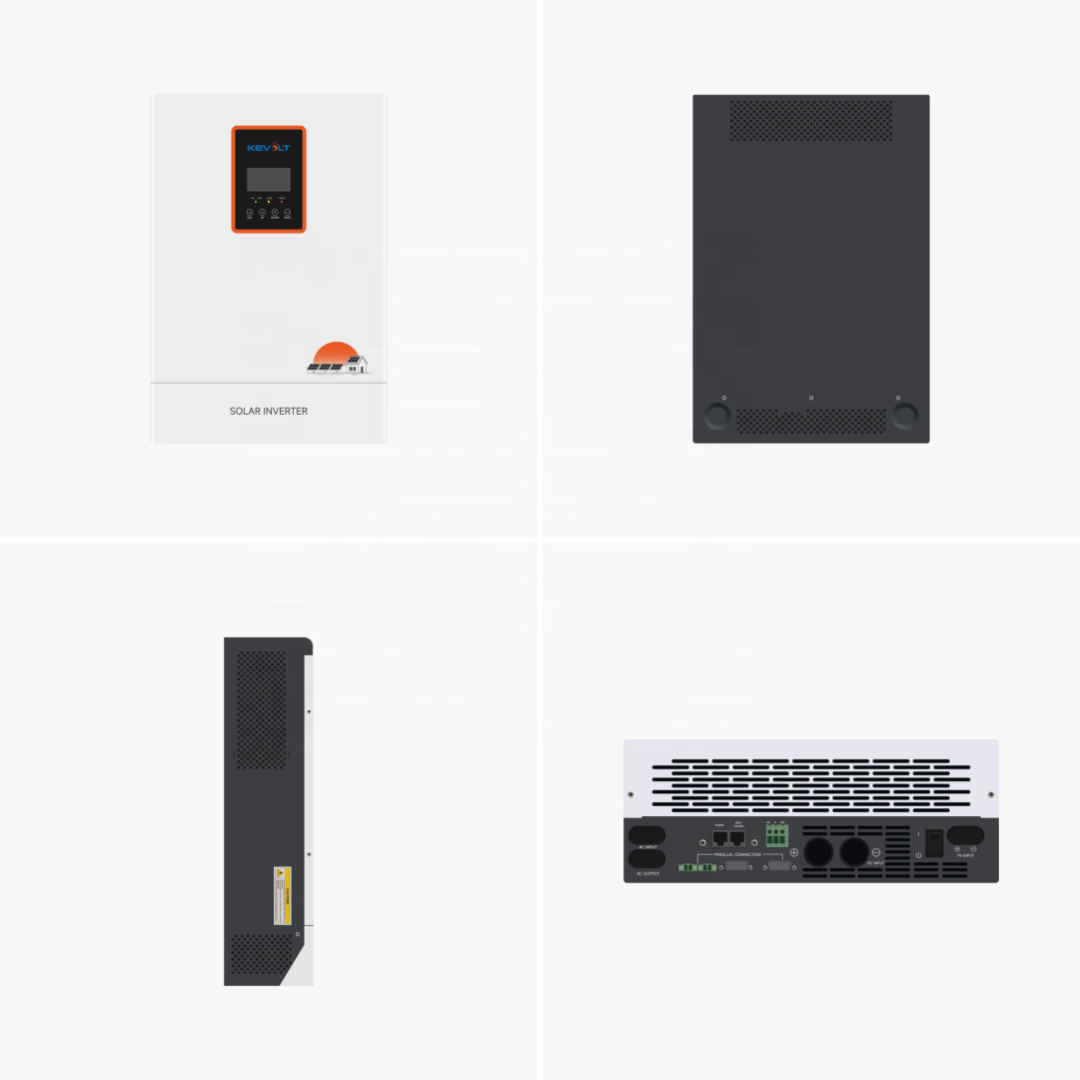 KEVOLT Off Grid Inverter 5kW Single Phase Power Inverter 220V MPPT Frequency Pure Sine Wave Hybrid Solar Inverter