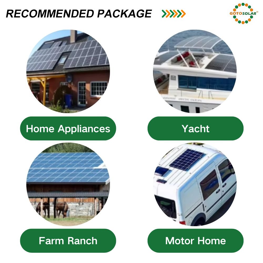 GOTO SOLAR Solar Hybrid Inverter off Grid 22OV 1kw 2kw 3.2kw 4.2kw 6.2kw 10.2kw Solar Inverter for solar power system