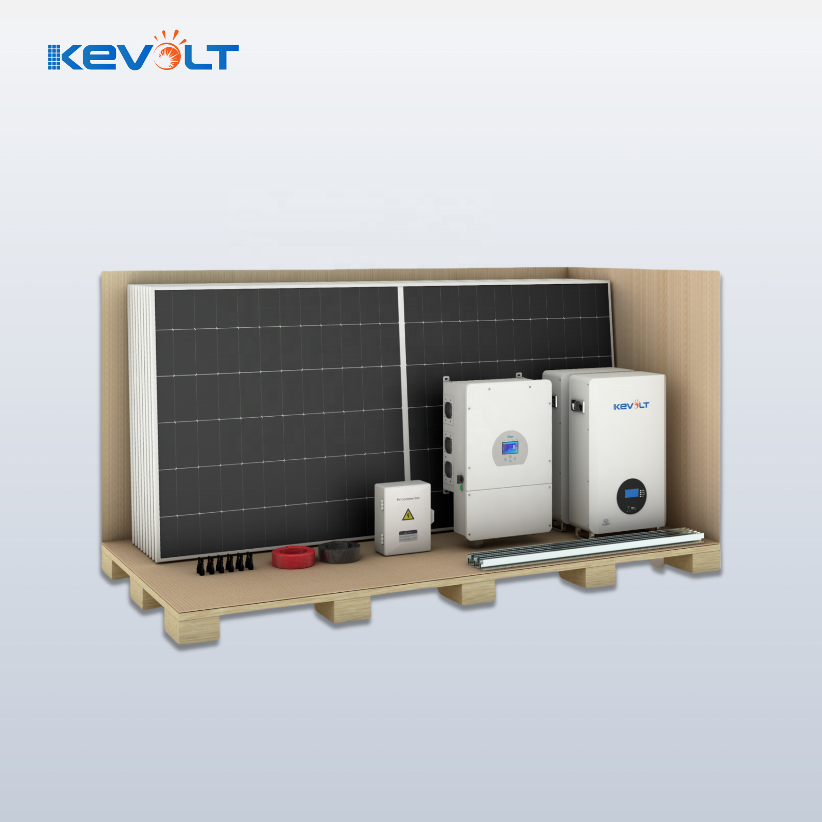 Hybrid Solar System 5kW To 40kW Solar Panels With Battery And Inverter Panneau Solaire Kit Complet Solar Energy System