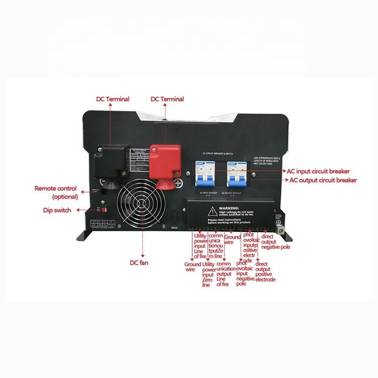 Hot selling 8KW 48v Solar Inverter with MPPT Controller 60A built in All in One off grid solar Inverter 8000w