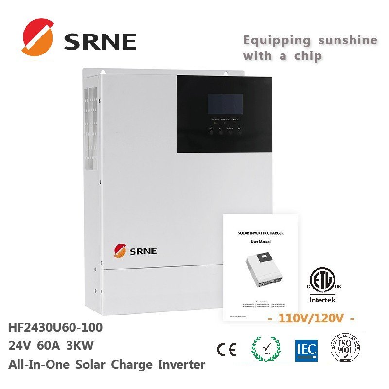 Solar Inverter 3000W 5000W 8000W 10000W Hybrid off grid lifepo4 charger Inverter SRNE HF2430U60-100 inverter