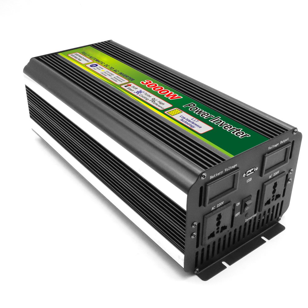 high end 3000W off grid led car power inverter converter charger transformer modified sine wave