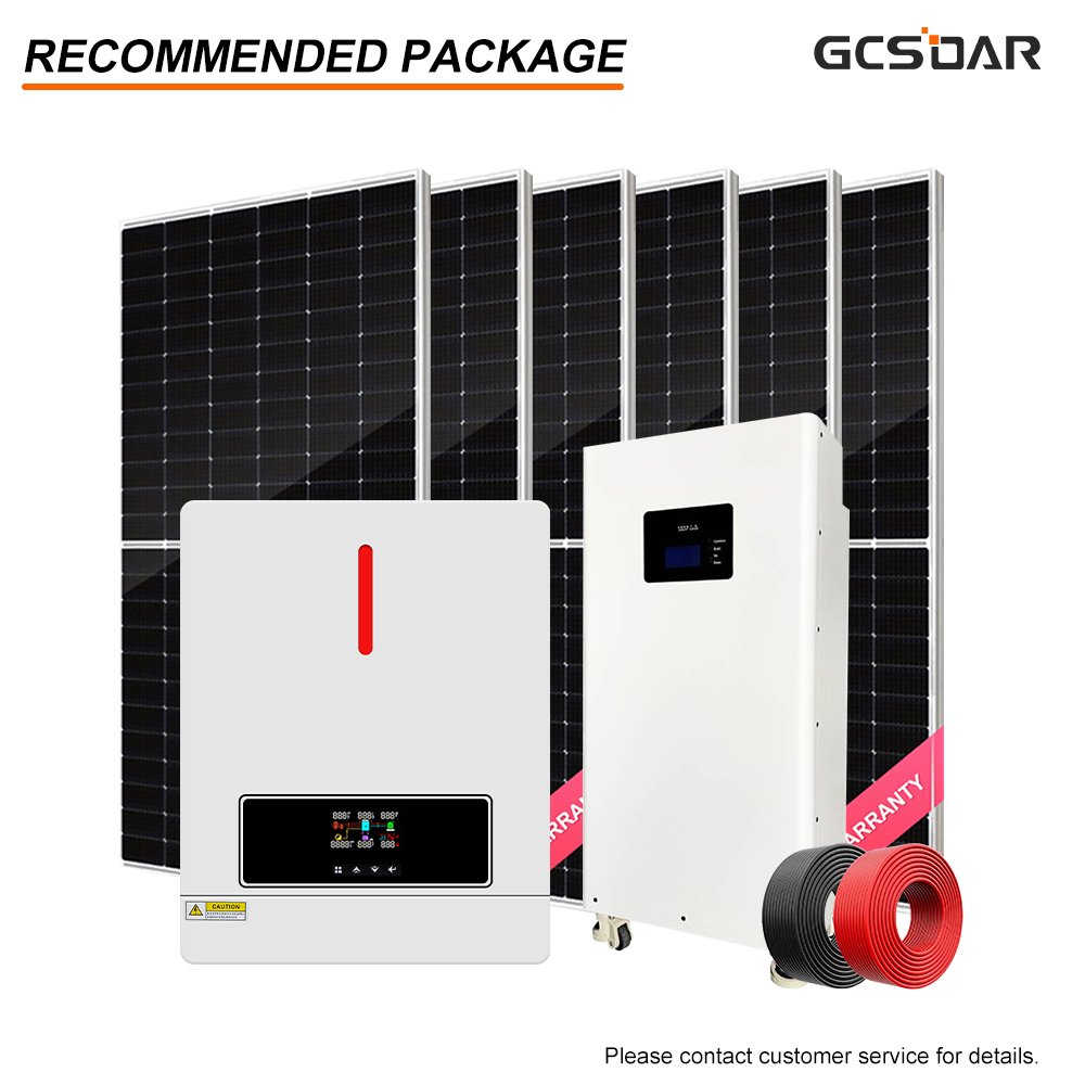 GCSOAR 3600W Pure Sine Wave Off Grid 3.6KW Hybrid Solar Inverter 24V 120A MPPT Solar Charger Can Working Without Battery