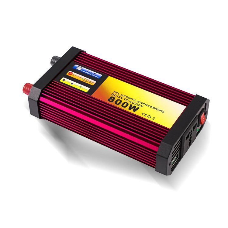 Intelligent automatic power converter 300w 500w 800w usb 5a german 12v to 220v solar panel inverter