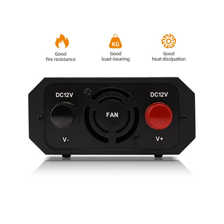 Intelligent automatic power converter 300w 500w 800w usb 5a german 12v to 220v solar panel inverter