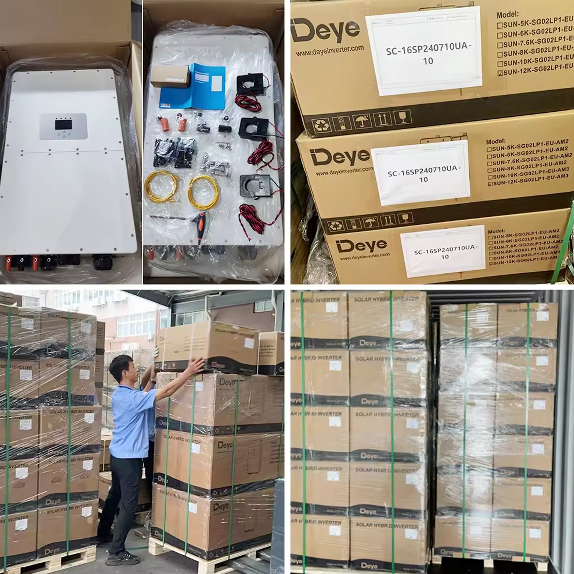 Deye 8kw inverter Single phase Hybrid SG02 LP1 Inverter EU solar inverter with LV Battery