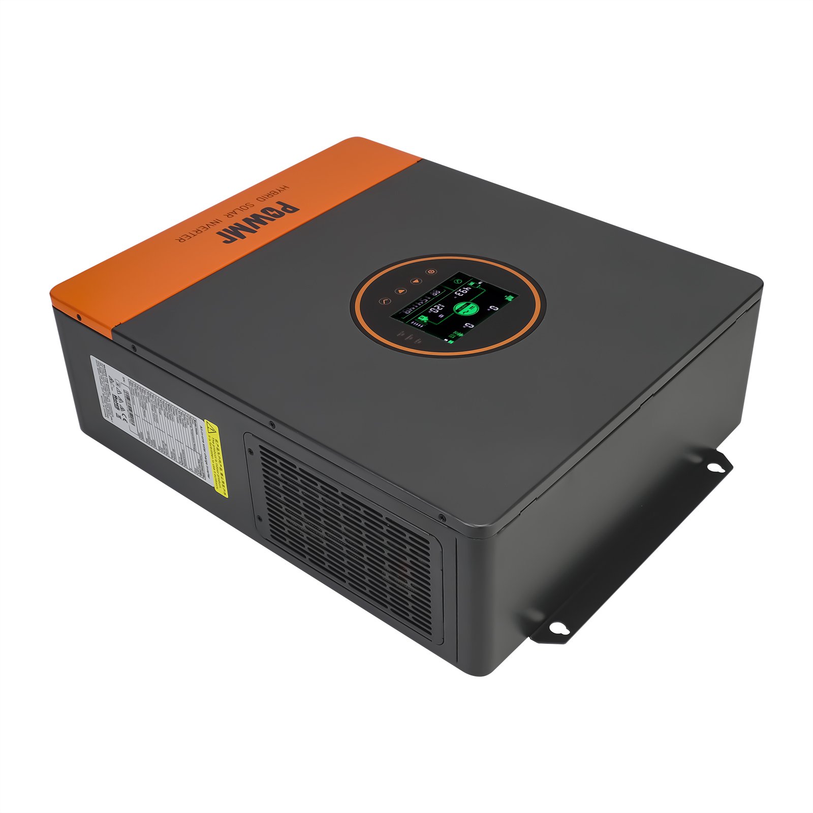 PowMr 5000W 48V hybrid inverter MPPT 110/120V pure sine wave solar inverter 6 hybrid solar inverters in parallel