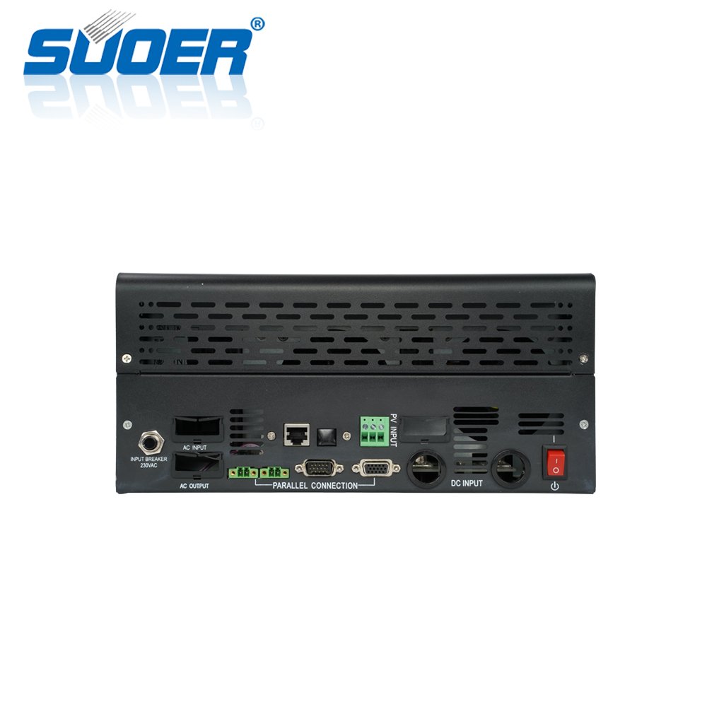 Suoer 48V 230V 5000 watt 5kw parallel function off grid power inverter hybrid inverter with MPPT solar charge controller