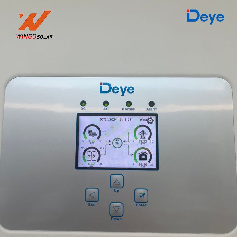 Deye Single Phase 3kW 3.6kW 5kW 6kW 8kW 10kW 12kW 14kW 16kW 48V Hybrid Inverter Solar Inverter With Wifi DDP to UA