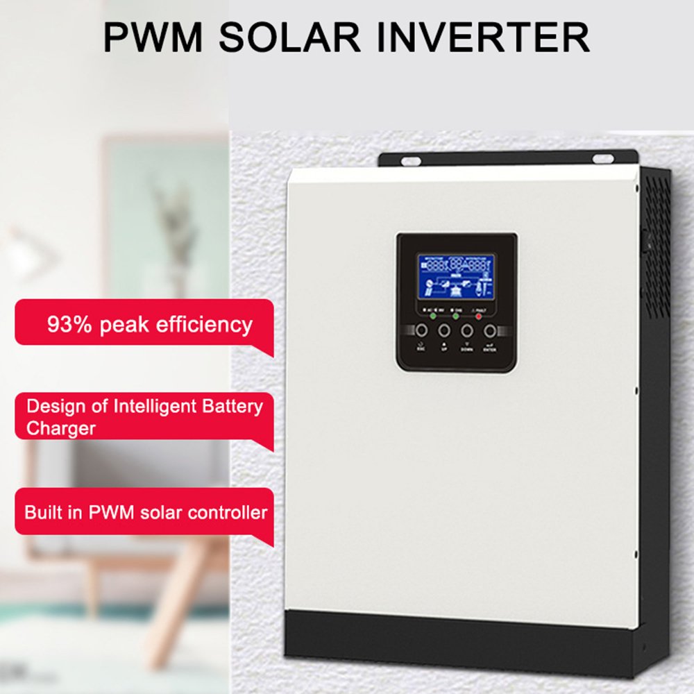 Pure Sine Solar Inverter with PWM Solar Charge Controller Solar Power System DC Off Grid Home 230V HELIOS Best Price 3KVA 24V