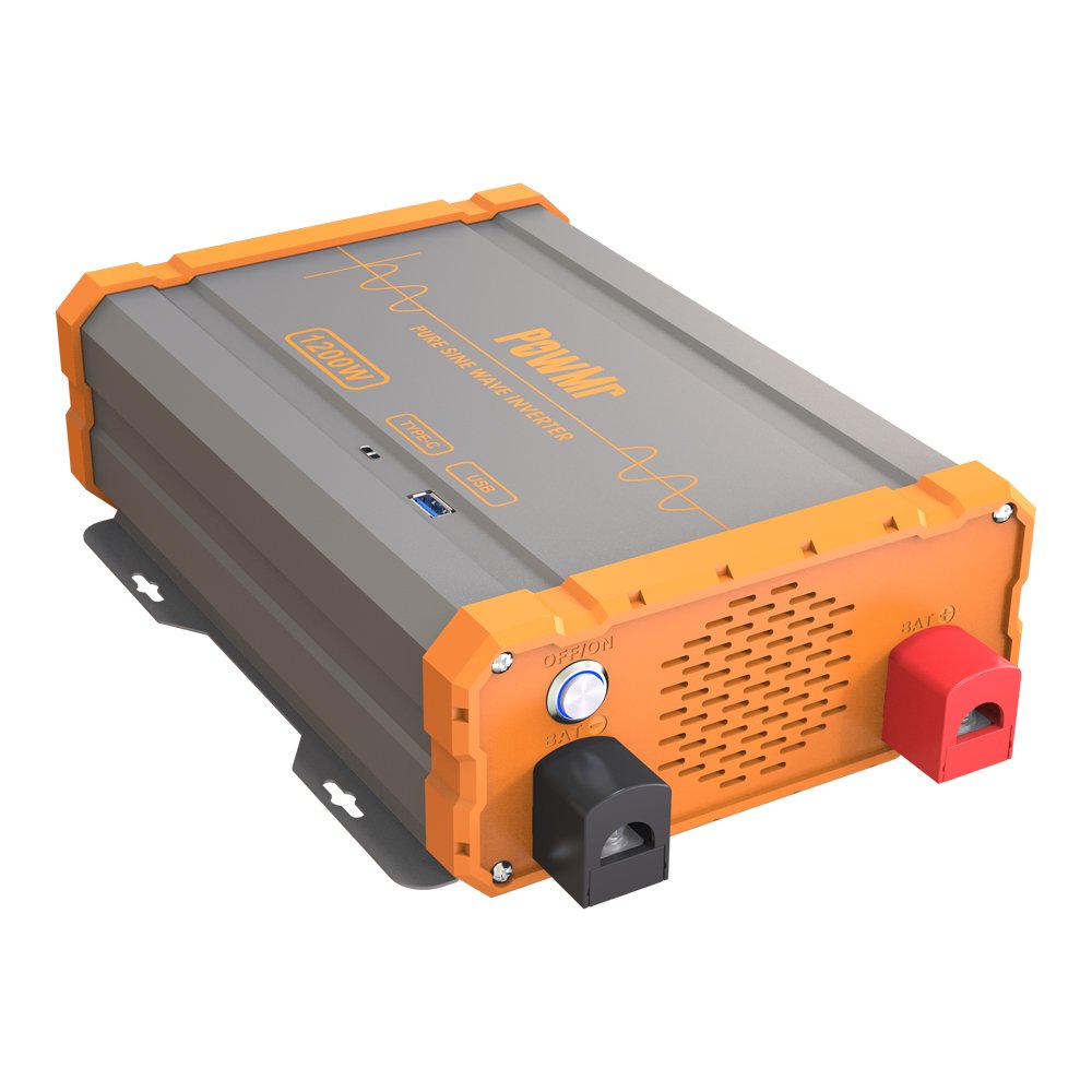 PowMr 2KW 12V 110V Low Frequency Inverter Charger 2KW Pure Sine Wave Solar Hybrid Inverter