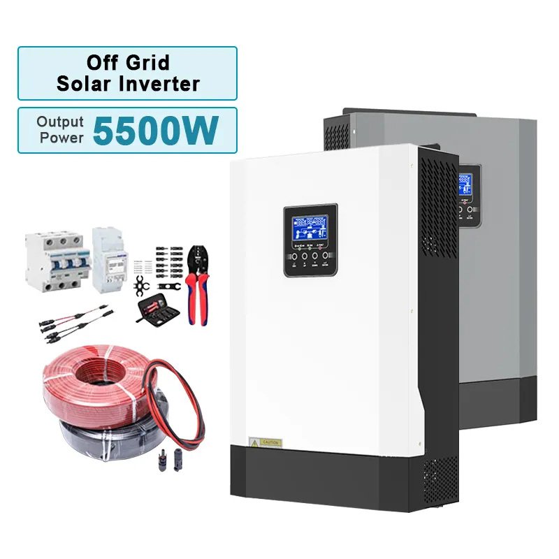 B1 3KW hybrid Solar Energy System 1kw Mini Solar Panels and Bulit-in 80A MPPT Solar Charger Hybrid Solar Inverter 5kw For Home