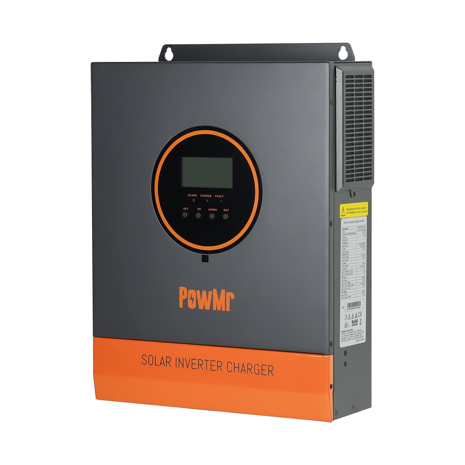 PowMr 3.2KW 24Vdc Solar Inverter Charger 110/120Vac Pure Sine Wave Solar Inverter for Off grid Solar System