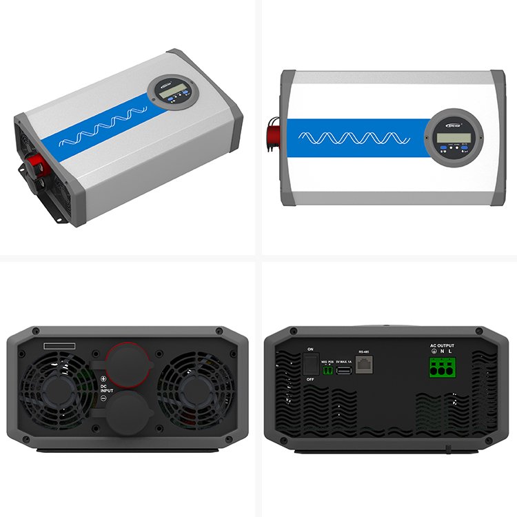 EPever IP2000-12-Plus Solar Inverter 2000W Pure Sine Wave 12Vdc Input 220-230V AC Output LCD Display Off-Grid inverter