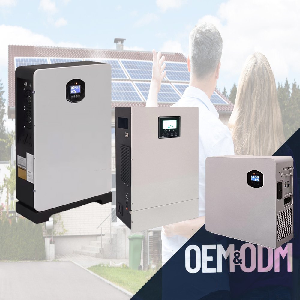 3kw 5kw 10kw High Efficiency Inverter Built In 25.6V 51.2V 200Ah 100Ah Lithium Ion Batteries 3Kwh 5Kwh For Solar Energy System